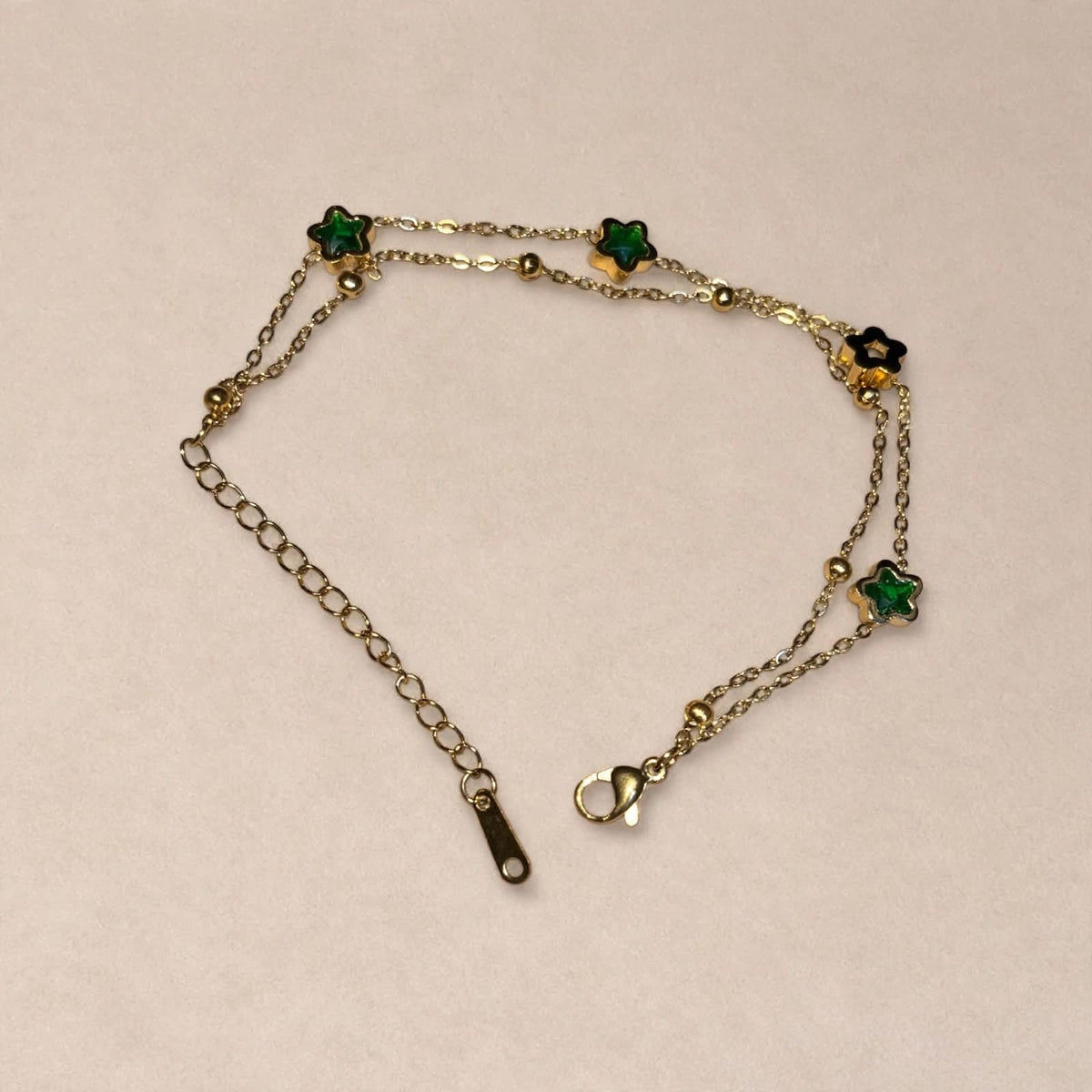 Emerald Clover Luxe Bracelet