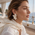 Pearl Cascade Statement Earrings
