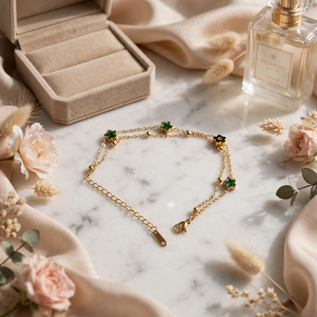 Emerald Clover Luxe Bracelet