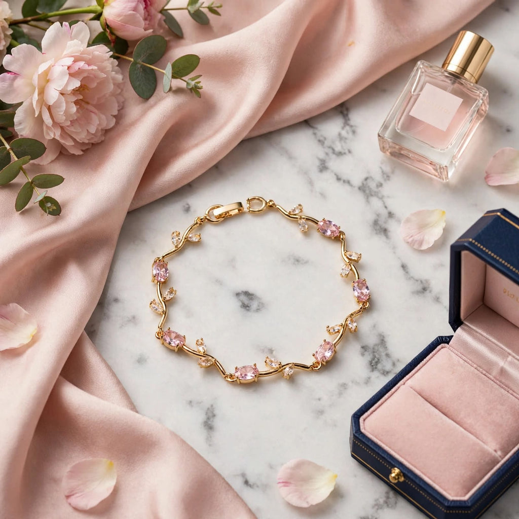Rosé Vine Blossom Bracelet