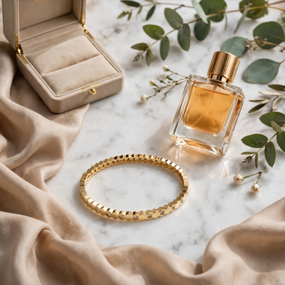 Golden Radiance Crystal Bracelet