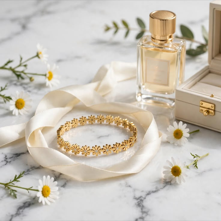 Golden Blossom Garden Bracelet