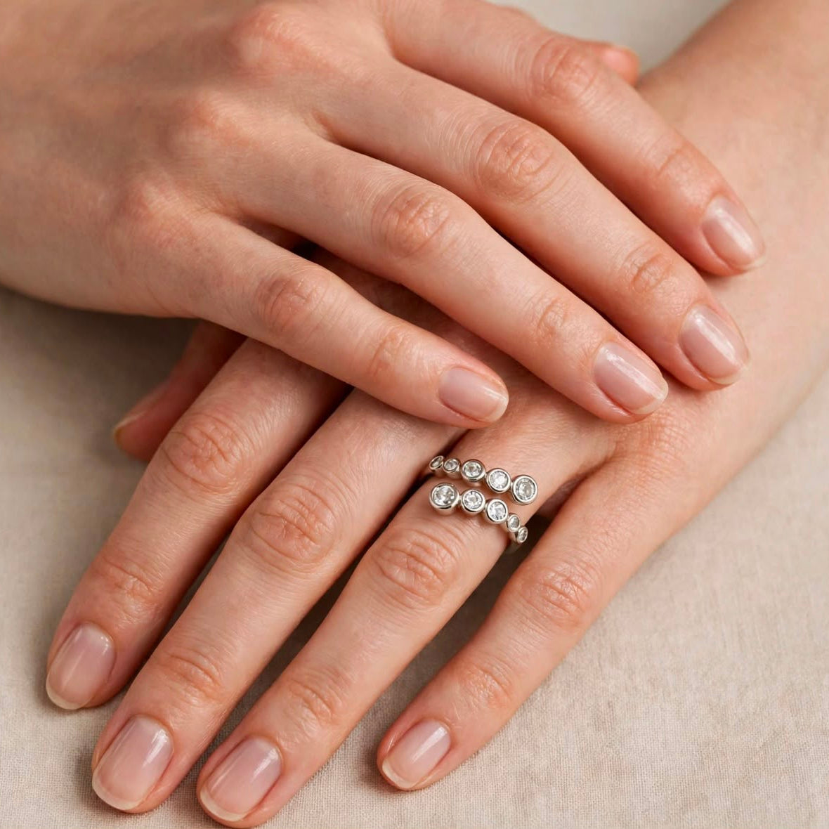 Celestia Crystal Duo Ring